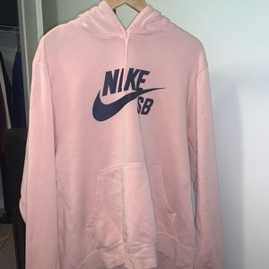 XL Nike SB hoodie. Pink with black logo.